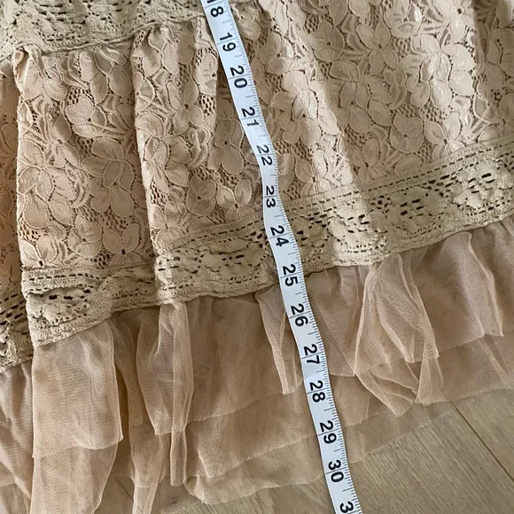 Vintage My Michelle Maxi Skirt boho cottage coreFloral Lace Patchwork Women's L - Picture 10 of 12